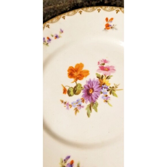 Antique fine Porcelain Beyer & Bock, Royal Rudolstadt, Volkstedt -Rudolstadt 24K - Picture 8 of 16